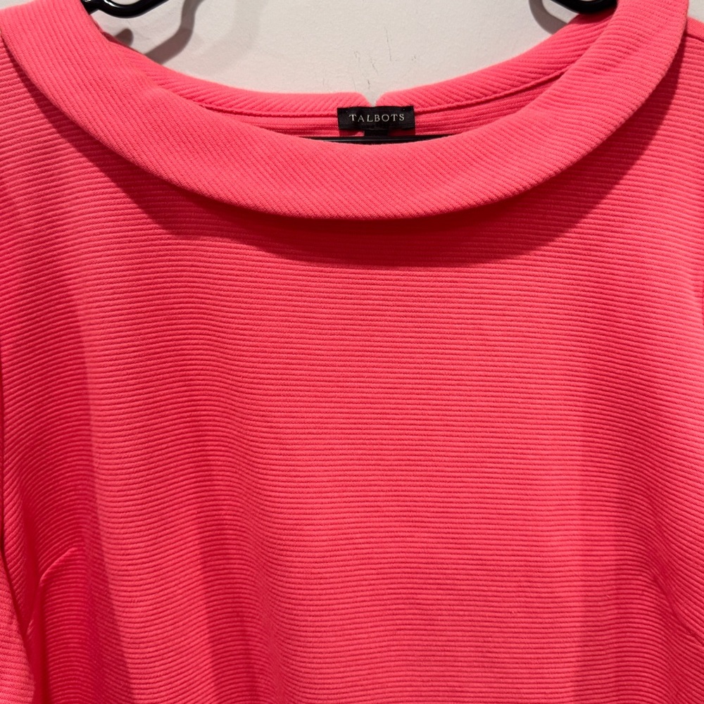 Talbots Pink Sabrina Portrait Collar Top NWT - Picture 4 of 13